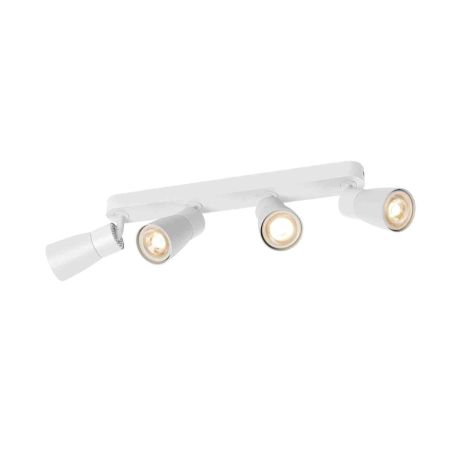 Spot orientable 4 points lumineux Dome Puri 2.0 SLV - Mur ou plafond - GU10 - 4x6W max - IP20 - Blanc