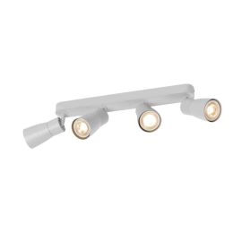 Spot orientable 4 points lumineux Dome Puri 2.0 SLV - Mur ou plafond - GU10 - 4x6W max - IP20 - Gris