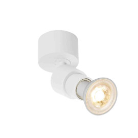 Spot à composer 1 point lumineux Basic Puri 2.0 SLV - Mur ou plafond - GU10 - 6W max - IP20 - Blanc