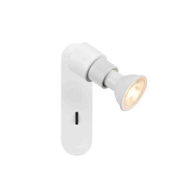 Applique à composer avec interrrupteur Basic Puri 2.0 SLV - Mur - GU10 - 6W max - IP20 - Blanc