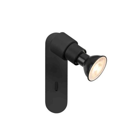 Applique à composer avec interrrupteur Basic Puri 2.0 SLV - Mur - GU10 - 6W max - IP20 - Noir