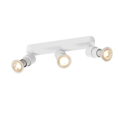 Spot à composer 3 points lumineux Basic Puri 2.0 SLV - Mur ou plafond - GU10 - 3x6W max - IP20 - Blanc