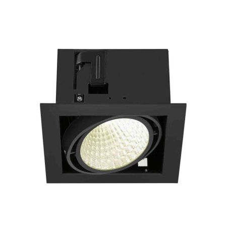 Spot LED encastré Kadux SLV - Carré - 27W - 4000K - IP20 - Noir - Dimmable Dali Touch