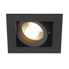 Spot encastré Kadux SLV - Carré - GU10/QPAR51 - 50W max- IP20 - Noir