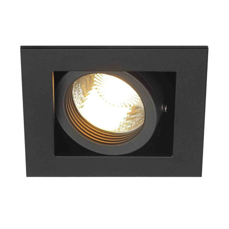 Spot encastré Kadux SLV - Carré - GU10/QPAR51 - 50W max- IP20 - Noir