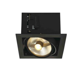 Spot encastré Kadux SLV - Carré - GU10/QPAR51 - 75W max - IP20 - Noir