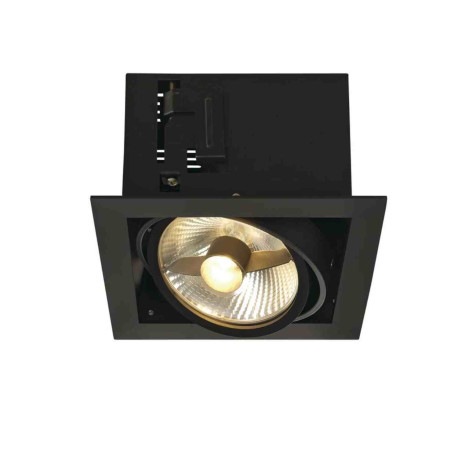 Spot encastré Kadux SLV - Carré - GU10/QPAR51 - 75W max - IP20 - Noir