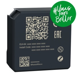 Micromodule encastré pour volet roulant Wiser - 4A - Zigbee - Gris foncé
