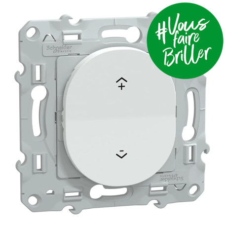 Commande centralisée Wiser Ovalis Schneider Electric - Génération 2 - Sans fil - 2 ou 4 BP - Zigbee - Blanc