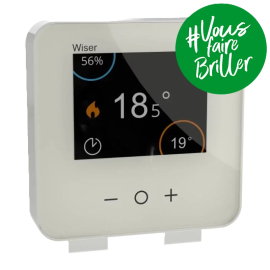 Thermostat connecté Wiser Schneider Electric - Mural - Sans fil - Zigbee - 2,4GHz