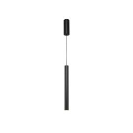 Suspension LED Helia 40 SLV - Patère cylindrique - 12W - 3000K - IP20 - Noir - Dimmable