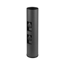 Borne d'alimentation M-POL 60 avec capuchon de protection SLV - 2 prises - H.53.4cm - Anthracite