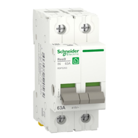 Interrupteur-sectionneur Resi9 Schneider - 2P - 63A