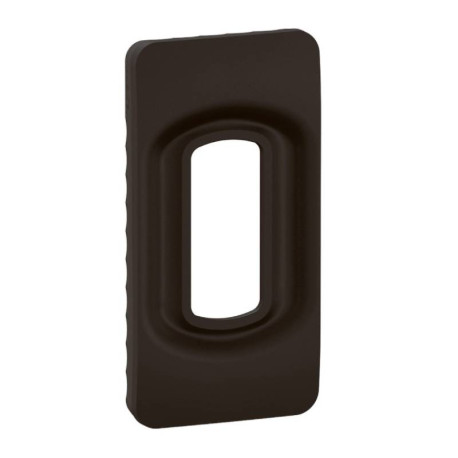Plaque de finition Céliane Legrand - 1 module - Noir mat