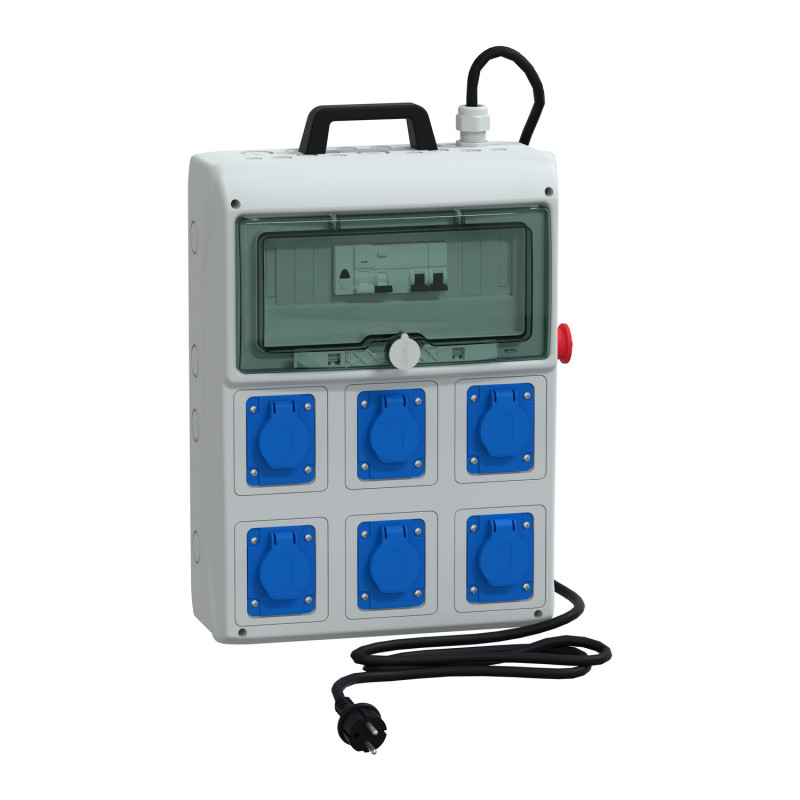 Schneider Electric KDR35160 - Coffret de distribution spécial extérieur - Mureva XT - 2 rangées
