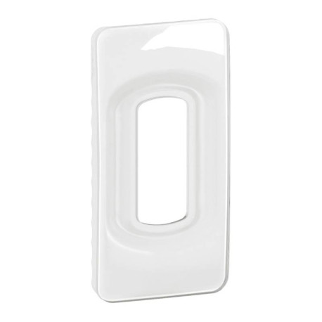 Plaque de finition Céliane Legrand - 1 module - Blanc émaillé