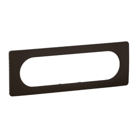 Plaque de finition Céliane Legrand - 6/8 modules - Noir mat