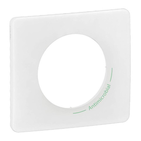 Plaque de finition Céliane Legrand - 1 poste - Blanc antimicrobien