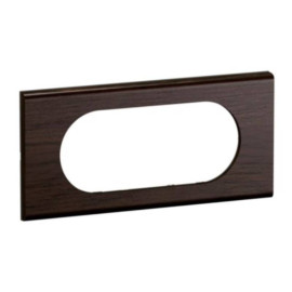 Plaque de finition Céliane Legrand - 4/5 modules - Frêne Wengué