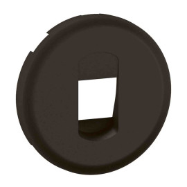 Enjoliveur pour prise haut parleur simple Céliane Legrand - Noir