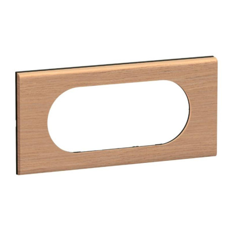 Plaque de finition Céliane Legrand - 4/5 modules - Chêne
