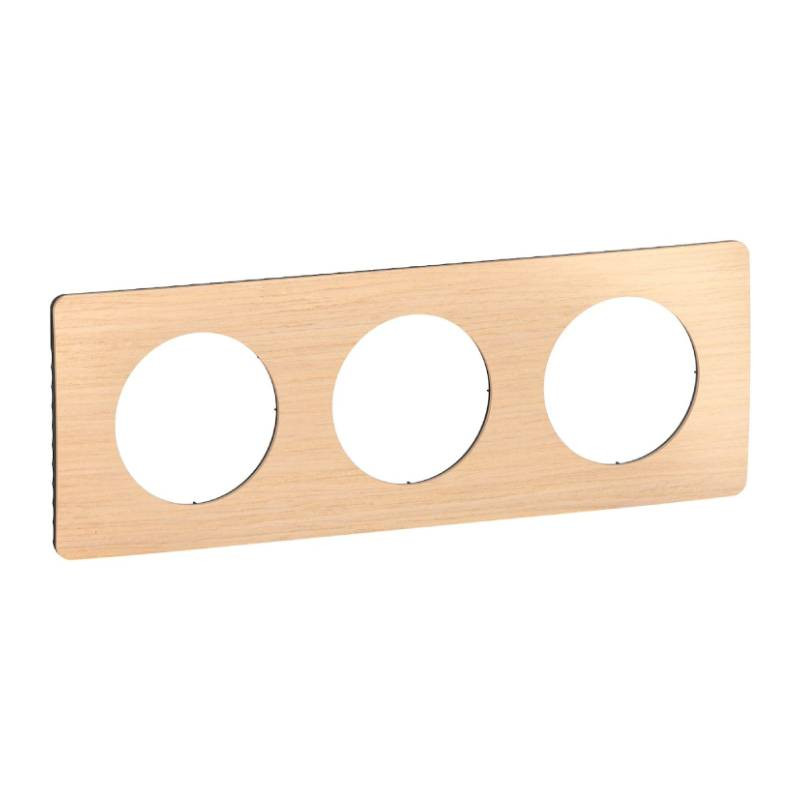 Plaque Triple Legrand Céliane 68634 - Blanche Mat - 4 Trous - Occasion