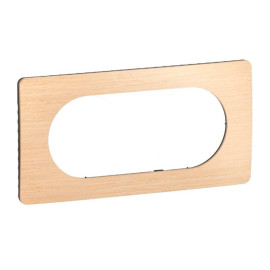 Plaque de finition Céliane Legrand - 4/5 modules - Hêtre