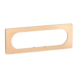 Plaque de finition Céliane Legrand - 6/8 modules - Hêtre