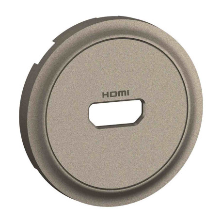 Enjoliveur pour prise HDMI 2.0 Type-A Céliane Legrand - Titane