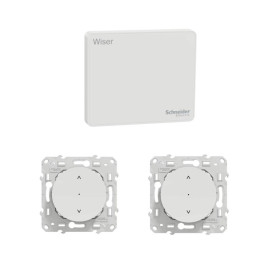 Passerelle Wifi ZigBee Wiser avec commandes pour volets roulants Odace Wiser Schneider Electric