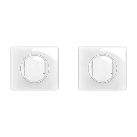 Kit commande éclairage connectable prêt-à-poser Céliane Legrand - Sans micromodule - IP41 - Blanc