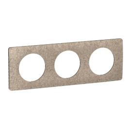 Plaque de finition Céliane Legrand - 3 postes - Feutre