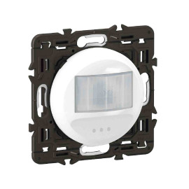 Détecteur mural 2 fils sans neutre IR Céliane Legrand - 100W LED - Blanc - Avec support