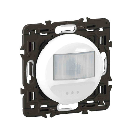 Détecteur mural 2 fils sans neutre IR Céliane Legrand - 100W LED - Blanc - Avec support