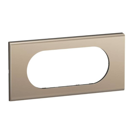 Plaque de finition Céliane Legrand - 4/5 modules - Nickel satiné