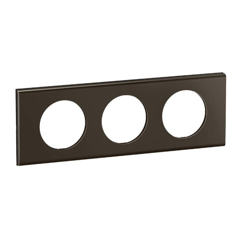 Lot De 4 Assiettes Murales Legrand Adorne - Finition Bronze Satiné, 1 Bande, Pour Interrupteurs Et Prises