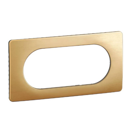 Plaque de finition Céliane Legrand - 4/5 modules - Laiton satiné