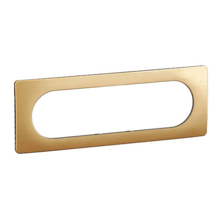 Plaque de finition Céliane Legrand - 6/8 modules - Laiton satiné