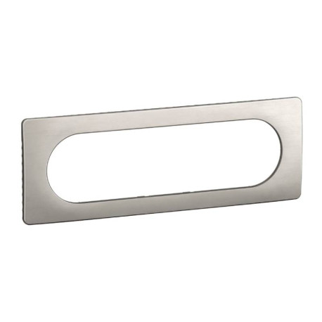 Plaque de finition Céliane Legrand - 6/8 modules - Alu satiné