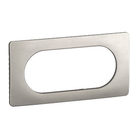 Plaque de finition Céliane Legrand - 4/5 modules - Alu satiné