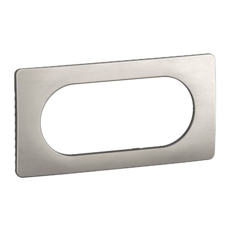 Plaque de finition Céliane Legrand - 4/5 modules - Alu satiné