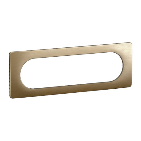 Plaque de finition Céliane Legrand - 6/8 modules - Bronze satiné