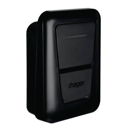 Borne de recharge Witty plus Hager - 22kW - T2+TIC+RFID+APP BLE+OCPP+MID