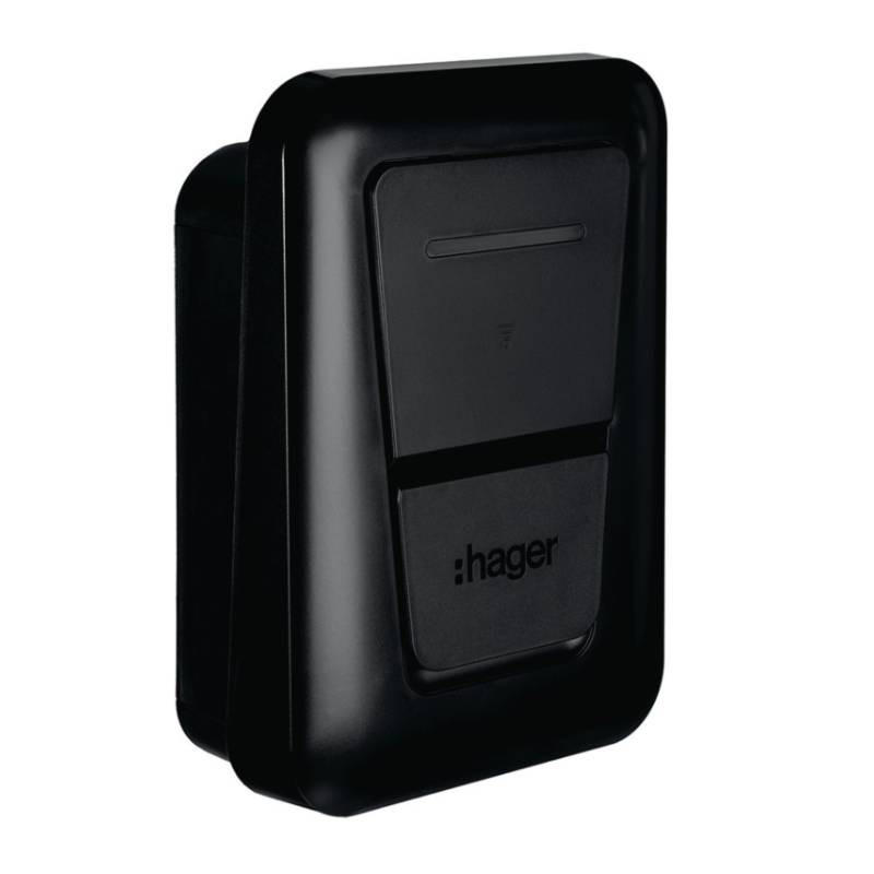 Prise De Charge Hager WITTY 3kW IP55 - 2P+T M2+ - Saillie - Pour Borne De Recharge Extérieure