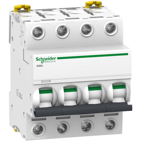 Disjoncteur 25 A - Acti9 - iC60L - 4P - Courbe C