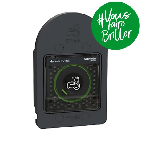 Prise 2P+T renforcée Mureva EVlink Schneider Electric - Anthracite - IP66 - Saillie