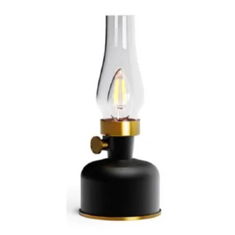 Lanterne Mistral Watt & Home - 200Lm - Charge USB - IP44 - Noir