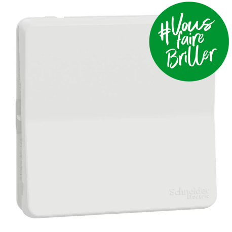 Commande va et vient à connexion automatique IP55 IK08 - Composable - Blanc - Mureva Styl