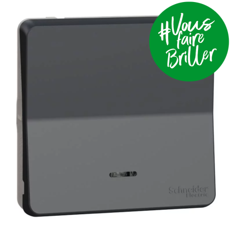 Va et vient lumineux LED à connexion automatique IP55 IK08 - Composable - Gris anthracite - Mureva Styl
