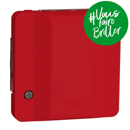 Voyant de balisage à composer rouge IP55 IK07 - Mureva Styl